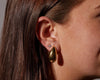 Gold Dome Droplet Earrings