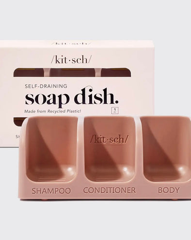 Bottle-Free Beauty Self-Draining Soap Dish