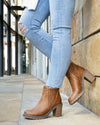 Pecan Pie Bootie - Camel