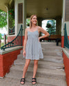 Always There Pinstriped Dress