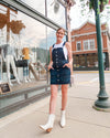 Southern Belle Denim Romper