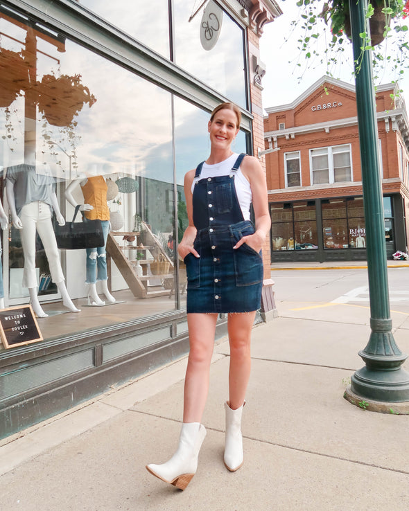 Southern Belle Denim Romper