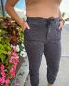 Nashville Washed Black Denim Joggers