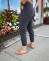 Nashville Washed Black Denim Joggers
