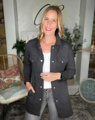 Lottie Charcoal Shacket