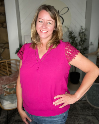 Vibrant V-Neck Top