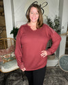 Claudette Long Sleeve - Burgundy