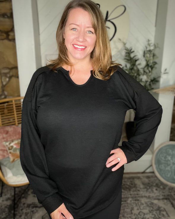 Claudette Long Sleeve - Black