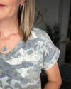 Glam Camo Short Sleeve Shirt