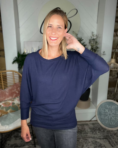 Naturally Navy Top