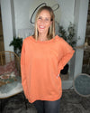 Acid Washed Long Sleeve Top