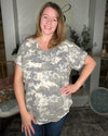 Glam Camo Short Sleeve Shirt