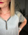Camo-Accented Shirt