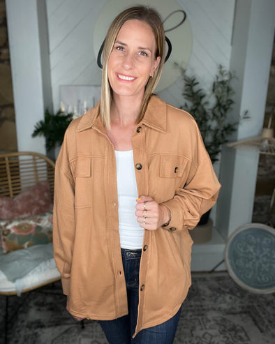 Bangor Taupe Shacket
