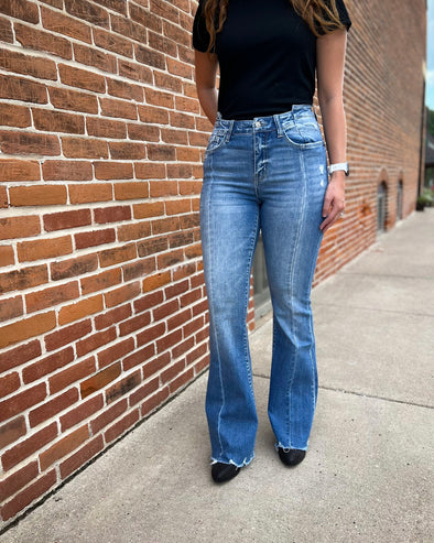 Shawna High Rise Flare Jeans