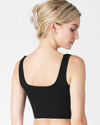 Ribbed Square Neck Corset Top
