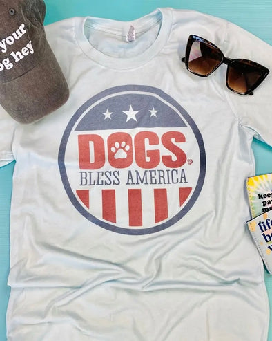 'Dogs Bless America' Graphic Tee