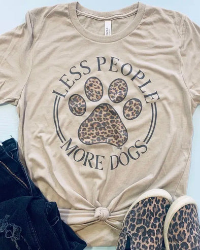 'Less People More Dogs' Graphic Tee