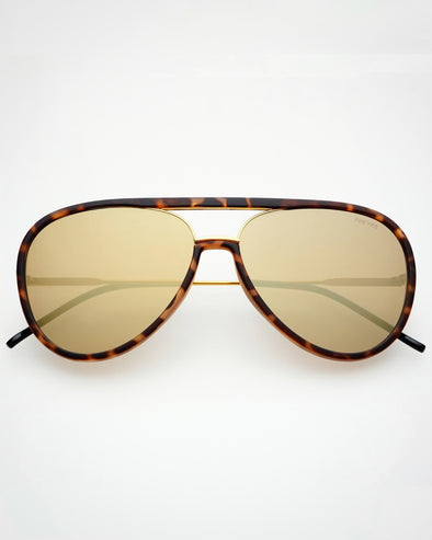 FREYRS Shay Sunglasses - Tortoise / Gold Mirror