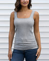 Micro Ribbed Square Neck Perfect Fit Tank