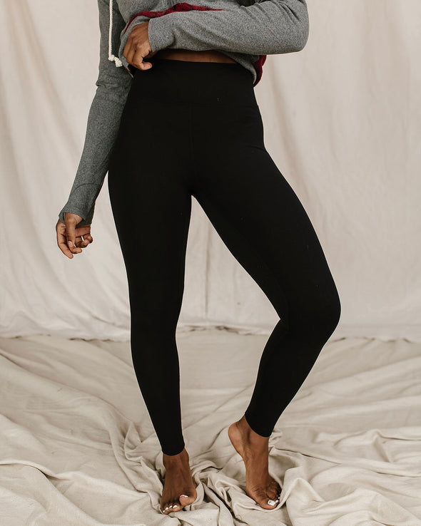 Ampersand Black Leggings