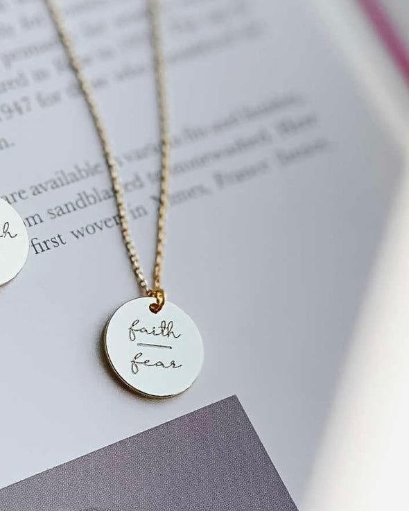 Faith Over Fear Necklace