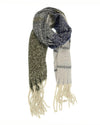 Color Block Fringe Scarf