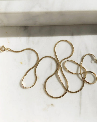 Luxe Herringbone Chain Necklace