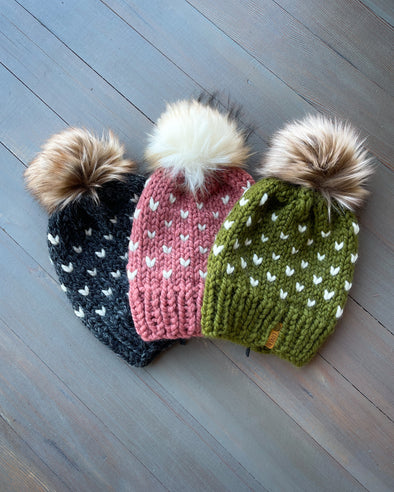 Little Hearts Handmade Hat