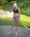 Black Floral Bikini Bottoms