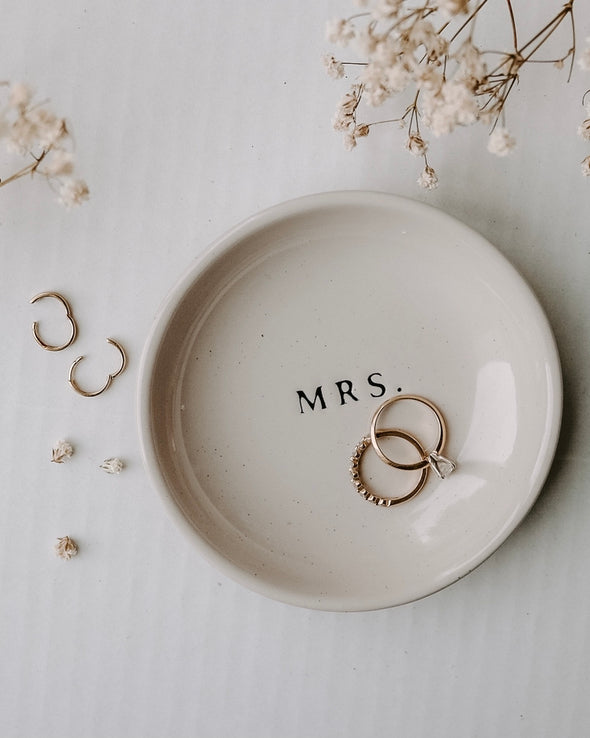 'Mrs.' Jewelry Dish
