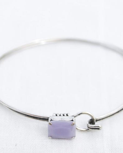 Antique Gold Square Latch Bangle