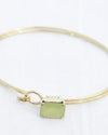 Antique Gold Square Latch Bangle