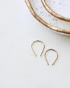 Hello Adorn - Tiny Horseshoe Earrings