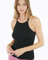 High Neck Ribbed Tank