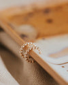 Beaded Huggie Hoop