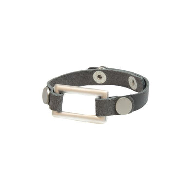 Rectangle Leather Bracelet