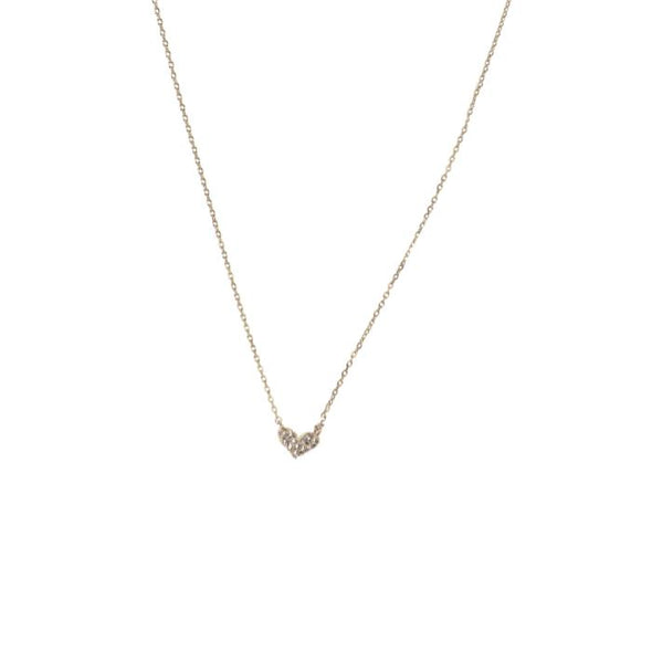 Pave Heart Necklace