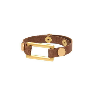 Rectangle Leather Bracelet
