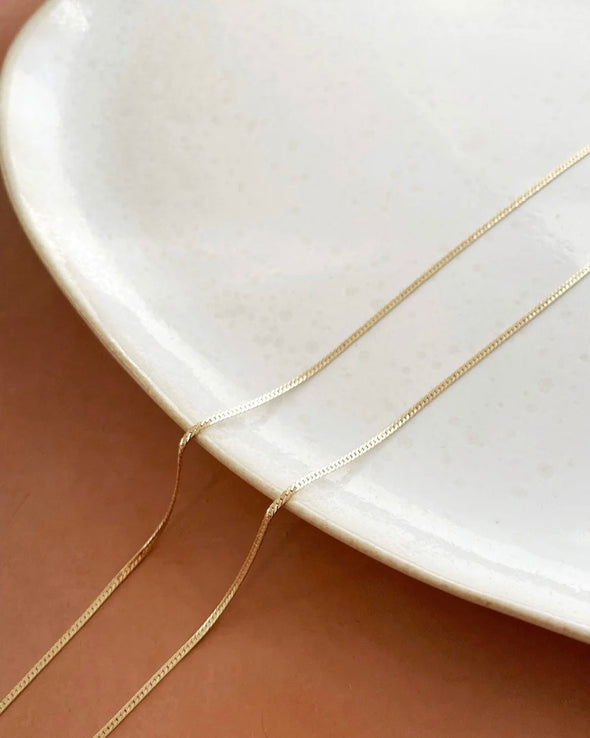 Skinny Herringbone Chain