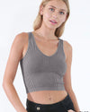 Vintage V-Neck Crop Top